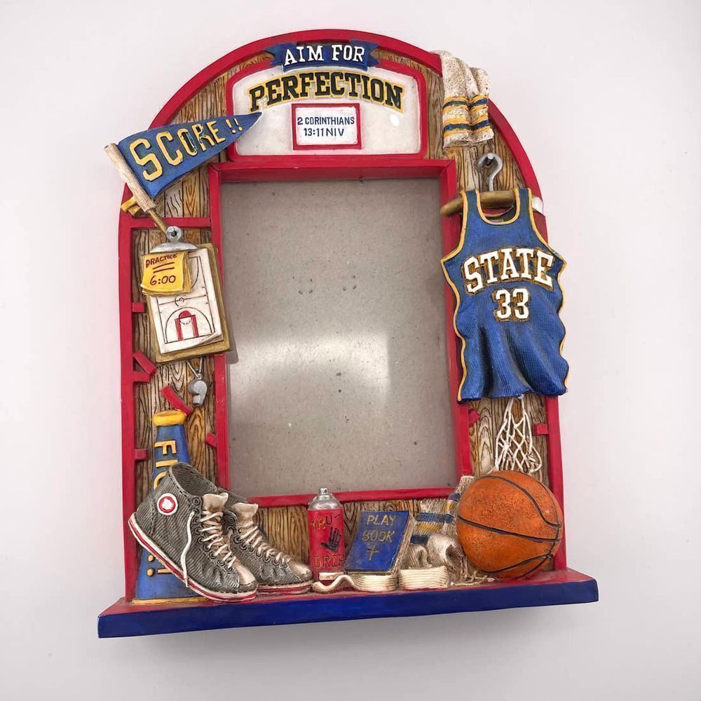 Basketball Dimensional Picture‎ Frame Christian Bible Scripture Corinthians